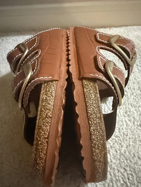NWOT Birkenstock Staud collab Arizona Big Buckle Croc Slide Sandal size 40 - Picture 6 of 13